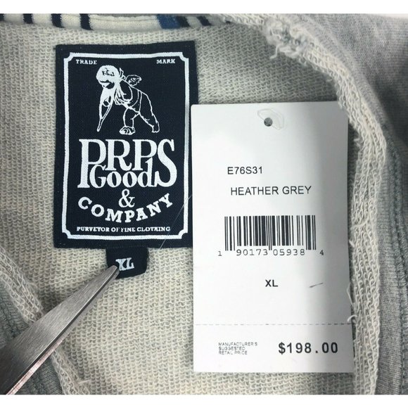 PRPS Birth Pullover Mens XL Crew Neck Cut Off Short Sleeve Sweat Tee T-Shirt - Picture 6 of 10